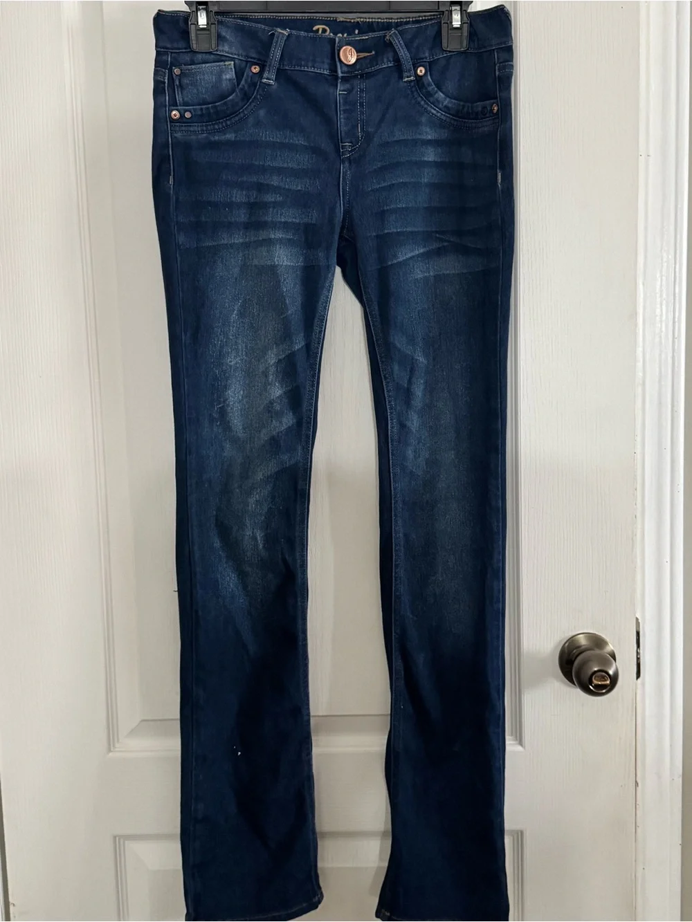 JUSTICE Dark Blue Girls Jeans - Classic Straight Fit